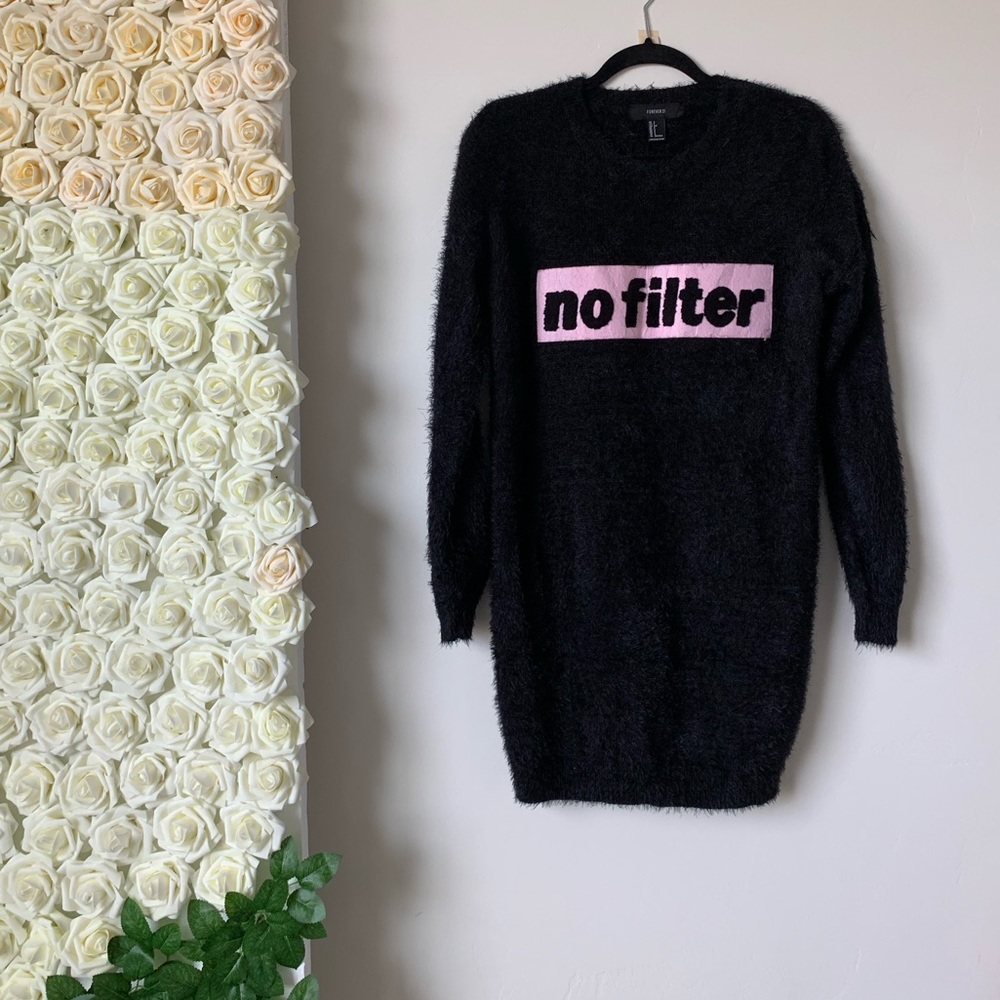 Sweater dress nofilter print in pink